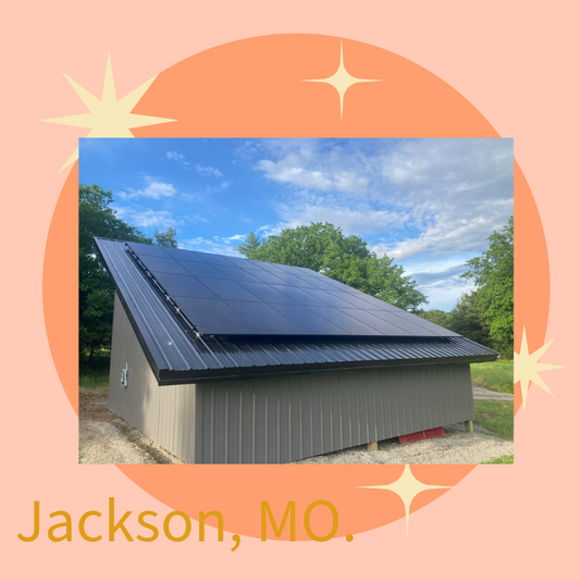 Solar Shed in Jackson MO.