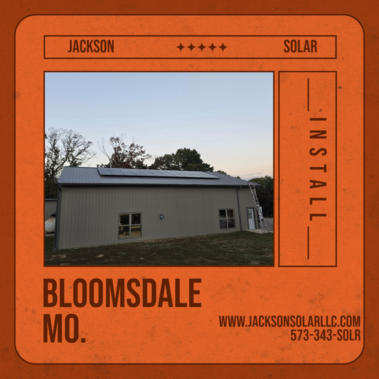 New Jackson Solar Installation Bloomsdale MO