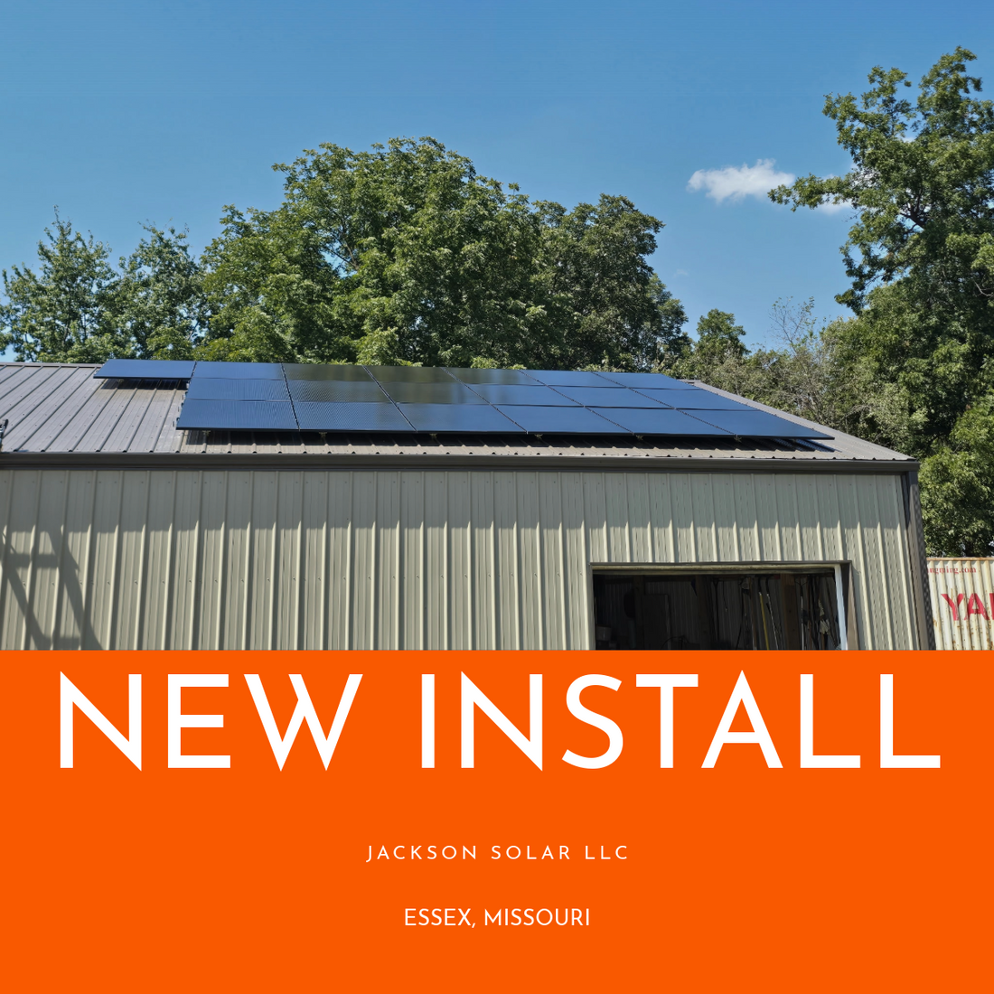 New Jackson Solar Installation, Essex, MO.